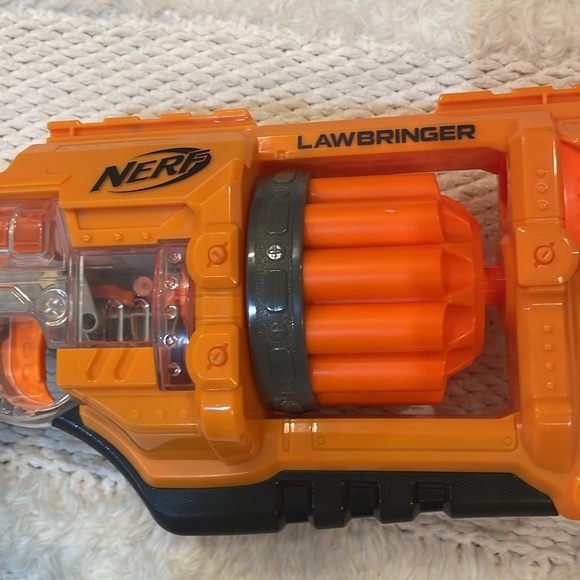 Nerf doomslands Lawbringer 2169 12 dart rotating drum age 8 toy released in 2014 - Picture 2 of 11